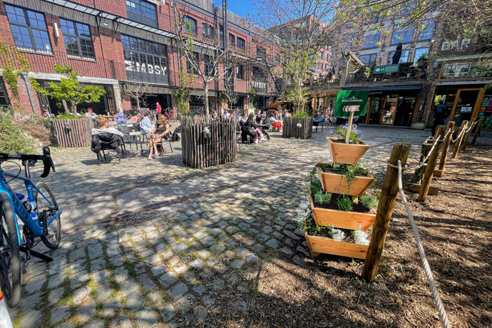 Stapeltuin zet bloemetjes buiten in Antwerpen