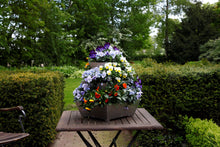 stapeltuin, verticaal tuinieren, aluminium, tafelmodel, binnen, buiten, compact, vetplanten, bloemen