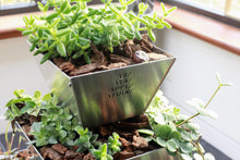 stapeltuin, verticaal tuinieren, aluminium, tafelmodel, binnen, buiten, compact, vetplanten, bloemen