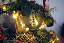 stapeltuin, verticaal tuinieren, aluminium, tafelmodel, binnen, kerststukje, kerst, verlichting, kerstverlichting, compact, vetplanten